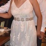 Altar'd State Beautiful White Lace Maxi Dress Photo 1