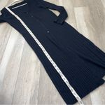 Theory Wool Duster cable-knit long cardigan womens Navy Blue (medium) minimalist Photo 5