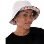 Jenni NEW  Reversible Floral Terry Cloth Hat, One Size New w/Tag Photo 2