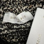 Sophie Rue  Shirt Womens Large Brown‎ Cheetah Animal Square Neck Cropped Edgy Photo 6