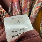 Love Sam Love the Label Anthropologie Moroccan Paisley Wrap Dress Large L Brown Photo 11