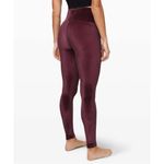 Lululemon Wunder Lounge High-Rise Tight 28" Velvet Garnet Cranberry Fall Size 8 Photo 2
