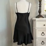 Delicates  Vintage‎ Black Satin Slip Dress Size Medium Photo 2