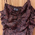 Urban Outfitters  Veronica Ruched Geo Print Midi Dress in Red Multi Size‎ Large Photo 6
