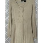 Joyce Leslie Y2K Preppy Cream Sweater Mini Cardigan  Vintage Women's Medium Photo 2