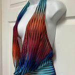 May pink Multicolored Backless Halter Bodycon Jumpsuits Photo 4