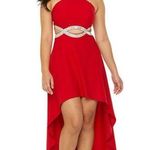 Speechless NWT  Red Halter High Low Dress Size 5 Photo 0