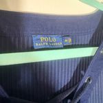 Ralph Lauren POLO  Navy Lace-Up Ribbed Knit Dress Photo 4