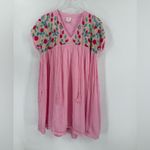 J‎ Marie embroidered Poppy Tassel dress size small Pink Photo 1