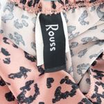 Y2K Rouss Womens Slip Dress Size S Brown Leopard Satin Midi Cowl Neck 90s Indie Photo 7