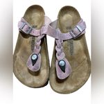 Birkenstock  Gizeh Braided Leather Sandal - Lavender  Size 7 EU38 Boho Photo 1
