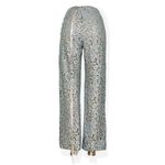 House Of CB Mara Metallic Floral Lace Pants, Silver, Medium Photo 6