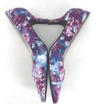 Easy Street  Women Size 11M Floral Print Pointed Toe Heels Shoes Fabric Upper Photo 3