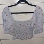 Altar'd State Altar’s State Floral Smocked Puff Sleeve Top Photo 0