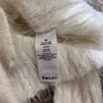 Garage  Ivory Fuzzy Tie Front Long Sleeve Sweater Cardigan Top Sz M EUC Photo 3
