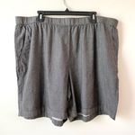 Eileen Fisher  Airy Organic Cotton Twill Shorts Black 2X Photo 0