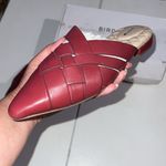 Birdies  The Dove Burgundy Crossed leather Slip-On Flats 9.5 Photo 9