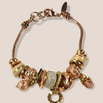 Vintage New York & Co‎ Rose gold charm bracelet Pink Photo 0