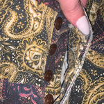 We The Free  paisley curvy high waisted chino fall shorts caaual denim boho $98 Photo 7