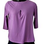 Susan Graver NWOT Modern Essentials Regular Liquid Purple Knit Tunic size Small Photo 3
