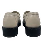 Salvatore Ferragamo  Gancini Lug Sole Leather Loafers Beige Size 8.5C Photo 8