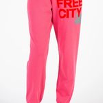Free City Pink Dove Pull On Jogger Sweatpants Photo 0