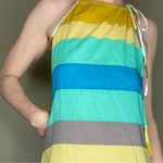 NWOT Echo Colorful Stripe Knee Length Beach Light Dress Size M Photo 1