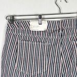 Cato Plus Size 22W Jeans Capri Cropped Blue White Red Striped Stretch Pocket 526 Photo 4
