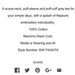 Driftwood  Clare Embroidered Shirt - Neptune Size XL Photo 9