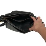 Coach Vintage Patricia Saddle Flap Bag Black Leather Crossbody Messenger 9951 Photo 7