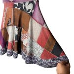 Etro Art Deco Wool Cashmere Silk Skirt IT44 US 8 Purple Photo 5