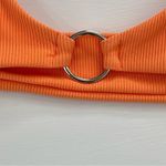 Zaful NWOT Ribbed O-ring String Bikini Swimsuit Top (orange) - large Photo 4