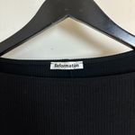 Reformation  Belmont Knit Dress in Black Size Small Photo 3