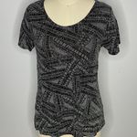 LuLaRoe Classic Tee- Elegant Collection- Black and Silver- Size Small Photo 0