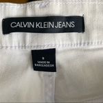 Calvin Klein Jeans  white Bermuda rolled cuff denim shorts stretch size 8 NEW Photo 4
