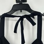 White House | Black Market NEW WHBM  Bikini Top Black Halter Underwire Size XL Photo 4