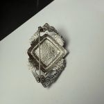 1928 Collection Black Silver Tone Brooch Pin Art deco Style Photo 7