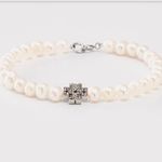 Tory Burch New Moondance Pearl and Pavé Bracelet with Tag MSRP $220 Photo 2