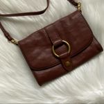 Frye  Ring Crossbody Purse Handbag Brown Leather Photo 1