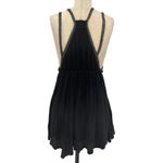 Free People  Lovers Cove Embroidered Tassel Mini Dress in Black Size XS‎ Photo 10