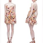 Alice + Olivia NWOT  Collen trapeze Juniper Floral Rose Mini Dress sz 0 Photo 1