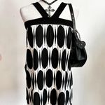 Forever 21 Black White Y2K Mini Dress, Indie Sleaze Coquette Mod Retro Grunge Small‎ Photo 0