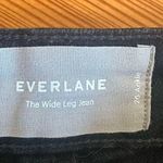 Everlane The Wide Leg Crop Jean Button Front in Black Size 26 Photo 6