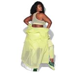 Ivy Park Adidas X  IVP Zip Front Medium‎ Impact Sports Bra Yellow Tint 4X Photo 1