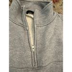 Jenni Kayne  Gray Pullovers Half Zip Sweatshirt Size Medium Photo 5