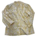 Skies Are Blue  Blazer Womens Small‎ Yellow Linen Blend Lightweight Floral Jacket Photo 1