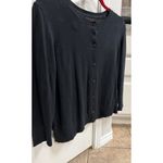 Dana Buchman  Women’s Black Long Sleeve Sweater Cardigan with Lace Back - Size L Photo 2