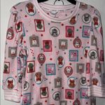 Cuddl Duds  pajamas set cute Pink Animal Print dog cat super soft cozy NEW small Photo 1