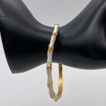 Kenneth Jay Lane bamboo enamel bangle White Photo 1