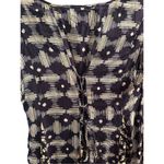 Anthropologie  MAEVE Blue & White Indiga Dress Sz M Tie-Back with Tassels Photo 14